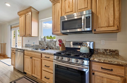 Colorado Springs House | House in Peyton with indoor theater, grill, bikes, mountain views, & firepit