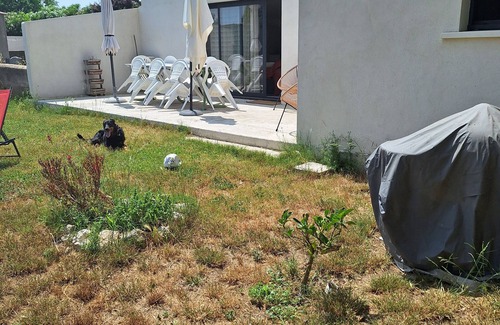 La Peyrade House | House in the middle of vineyards with large garden .pets welcome