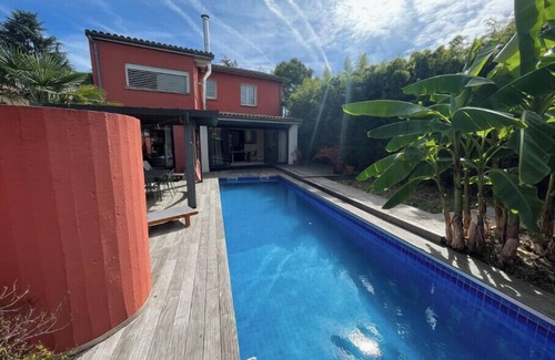 Toulouse South-East House | House with large private pool + independent studio