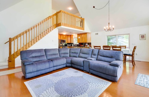 Pocono Lake House | Huge Deck: Stunning Pocono Lake Vacation Rental!
