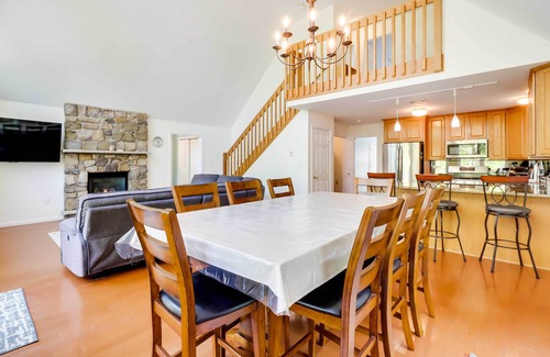 Pocono Lake House | Huge Deck: Stunning Pocono Lake Vacation Rental!