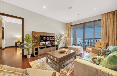 Palm Jumeirah Apartment | Iconic Burj Al Arab View | 2 BDR Apt at Anantara