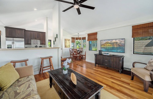 Princeville Villa | Impeccable 2-Bedroom Villa near Hanalei Bay's Pristine Sands