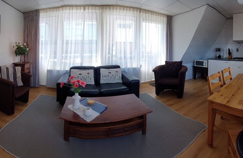 Egmond aan Zee Apartment | In the middle of the village 50 meters from beach is located behind the