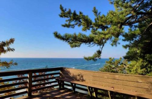 Norton Shores House | Indoor Pool near Grand Haven with Lake Michigan Beach!