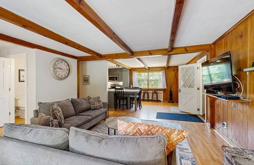 North Conway Condo | Intown home w/views, private deck & firepit; close to Mt. Cranmore