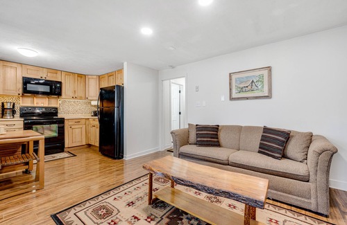 Sugar Mountain Condo | Inviting condo with skiing nearby, mountain view, and covered porch