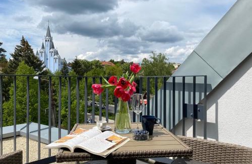 Heviz Apartment | Iris Appartement in Hévíz mit Tiefgarage und Panoramaaussicht