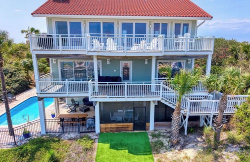 Sea Palm Village House | Island Escape ~ Beach front, Private Pool, Pet-Friendly, Fully Renovated!