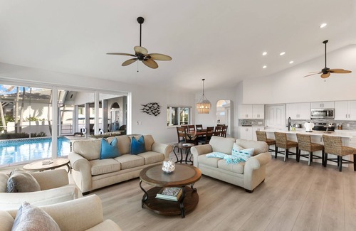 Marco Island House | Island Family Oasis with South Western Exposure!