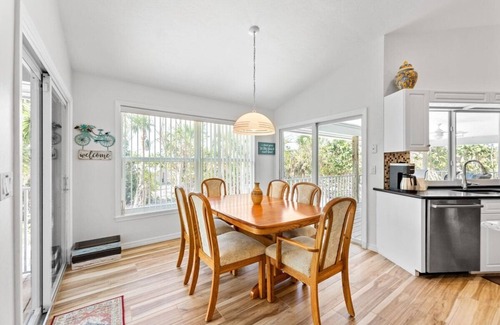 Sanibel House | Island Home w/Pool, covered deck outdoor dining, 5min walk to beach