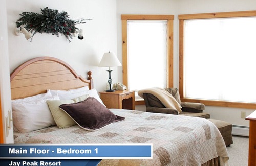 North Troy Condo | Jay Peak Resort 4 Bedroom Ski-in Ski-Out Condo with Lock-Out 2 BR option.