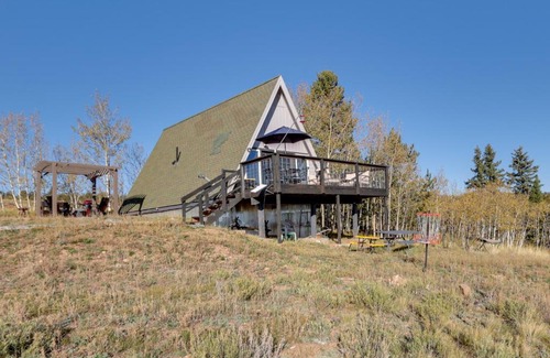Como House | Jefferson A-Frame Cabin with Rocky Mountain Views