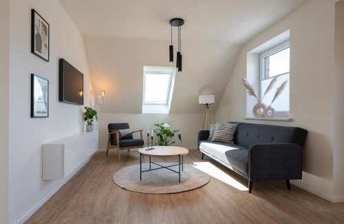 Mildstedt Apartment | Küstenbutze im modernen Style mit Balkon