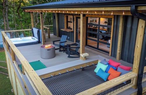 Clarkesville Cabin | KARGOHAUS - One of a Kind Shipping Container Getaway Near Helen ~ Dog Park!