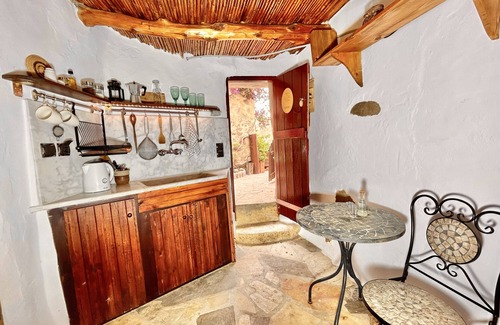Aspros Potamos Cottage | "Kelari" 300 years old cottage "Natura cottages" with sea view shared garden