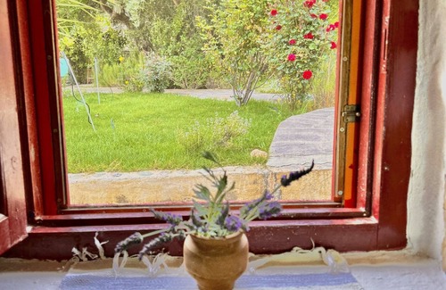Aspros Potamos Cottage | "Kelari" 300 years old cottage "Natura cottages" with sea view shared garden