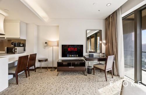 Downtown Dubai Apartment | Kempinski Luxe Studio Burj Khalifa View by Evoke
