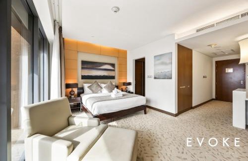 Downtown Dubai Apartment | Kempinski Luxe Studio Burj Khalifa View by Evoke