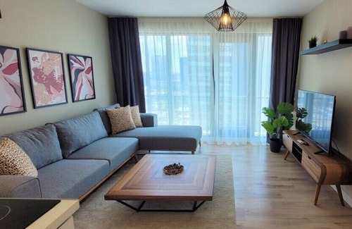 Bagcilar Apartment | Kick back and relax in this calm, stylish space