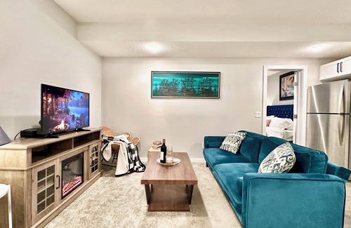 West Edmonton House | King bedroom Suite, Fireplace, near West Edmonton Mall