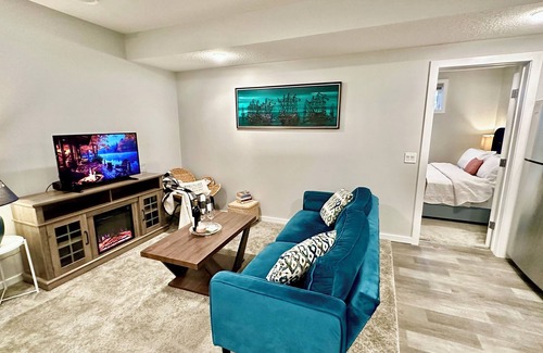 West Edmonton House | King bedroom Suite, Fireplace, near West Edmonton Mall