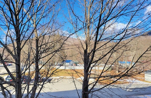 Lincoln Condo | Kitchen, AC, deck, mountain view, pool, ski shuttle. LA203 by LRS