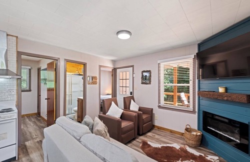Maggie Valley Cottage | Knotty Pine Cottage/Charming and Cozy w/Hot Tub, Pet Friendly!