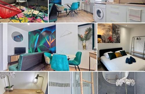 Moulins Apartment | L'Oiseau du paradis, entre gare et centre ville, rez-de-chaussée, avec terrasse et parking privé