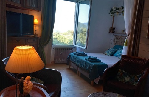 Le Vigan House | La Libellule ,piscine ,vue, Climatisation ,wifi, TV ,cheminée, Chants d Oiseaux