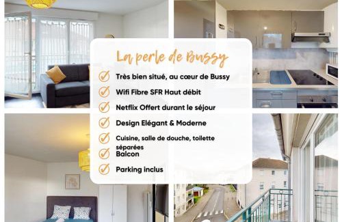 Bussy-Saint-Georges Apartment | La perle de Bussy- Grand studio cosy -Parking-Balcon- Disneyland - Paris