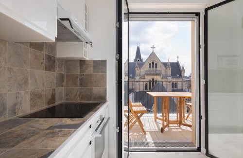 Saint-Denis Apartment | La Terrasse de l'Eglise, Paris Center & Eurostar 15 mn, Brand new duplex with terrasse, balcony, 2 bathrooms, parking,
