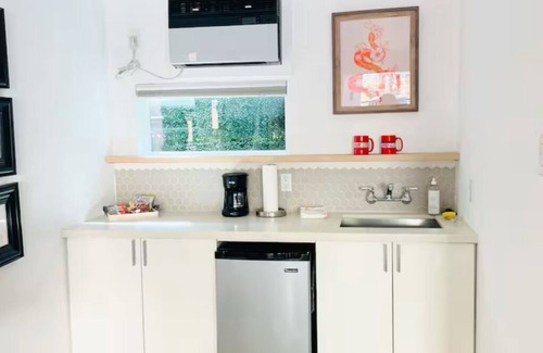 Hyde Park Apartment | "Lady Liberty Inspired Studio 3" Coolest Walkable Montrose Area!