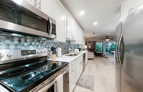 Fernandina Beach House | Lagoon Villa Home w/Private Patio, Serene Views, Great Location, & A/C - Dog OK