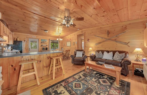 Blue Ridge Cabin | Lake Access/Dock/Hot Tub/Fire Pit/Pet-Friendly