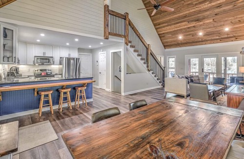 Morganton Cabin | Lake Cove Oasis - Waterfront on Lake Blue Ridge | Private Yard and Dock | Pet Friendly