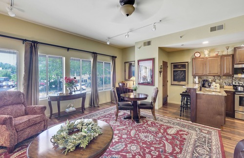 Charlevoix Condo | Lake Escape | Downtown Charlevoix | Pool, Hot Tub, Sauna | Full Size Kitchen
