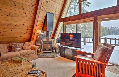 Bolton Landing Cabin | Lakefront Bolton ‘Alderbrook Chalet’ w/ Fire Pit!