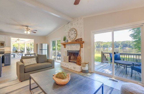 Eatonton House | Lakefront Eatonton Escape w/ Dock & Fire Pit!