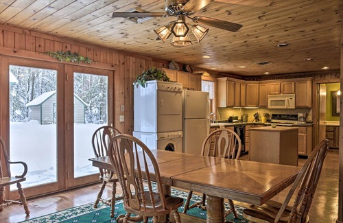 Park Falls Cabin | Lakefront Escape w/Fishing Pier & Snowmobiling!