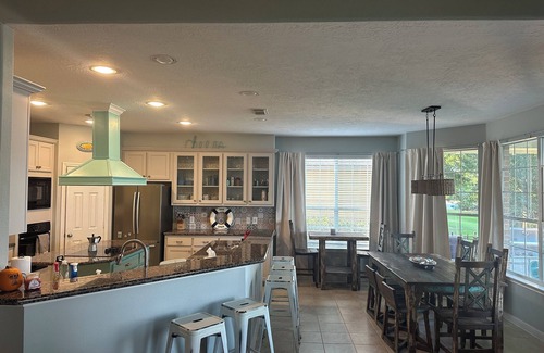 West Livingston House | Lakefront Getaway on Lake Livingston, Sleeps 18, Dock, Slide & Sunset Views