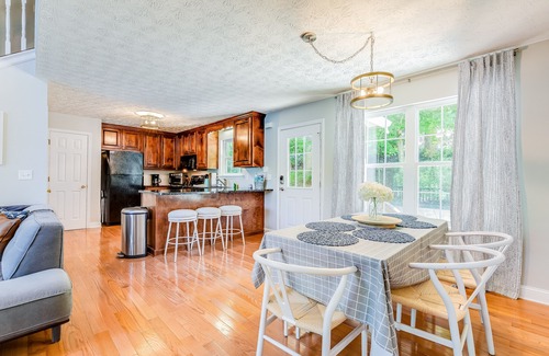 Hiawassee Cabin | Lakefront home with private hot tub, dock, 2 decks & fireplace