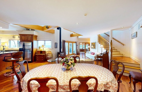 Malletts Bay House | Lakefront home with deck, private beach, firepit, WiFi, & W/D - quiet location
