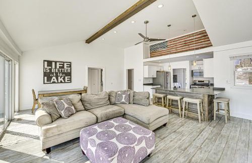 Sister Lakes House | Lakefront Home with Boat Dock in Benton Harbor!