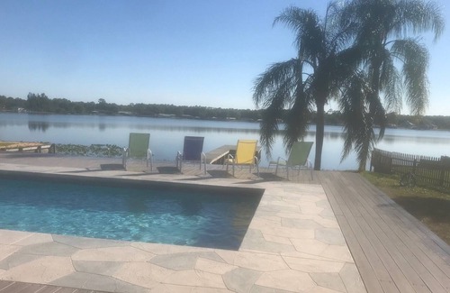 Lake Placid House | Lakefront Pool Home Paradise
