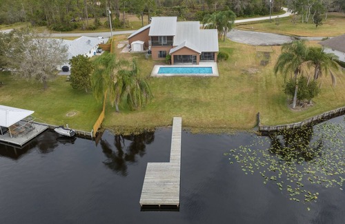 Lake Placid House | Lakefront Pool Home Paradise