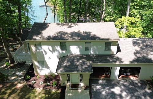 Cedar Cliff House | Lakefront property: amazing view of lake and mountains, EV charger, Private dock