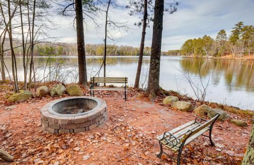 Rhinelander House | Lakefront Rhinelander Cabin with Dock and Fire Pit!
