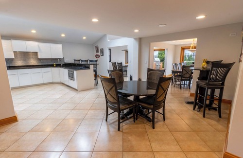 La Porte House | Lakefront Tech-savvy Home with Pool & Hot Tub