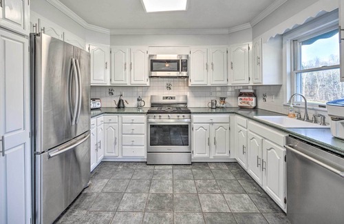 East Durham House | Lakefront Windham Area Home w/ Private Pool & Dock
